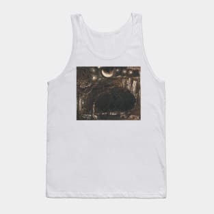 A Shepherd and his Flock under the Moon and Stars by Samuel Palmer Tank Top